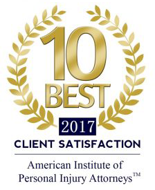 American Institute of Personal Injury Attorneys - 10 Best Client Satisfaction 2017