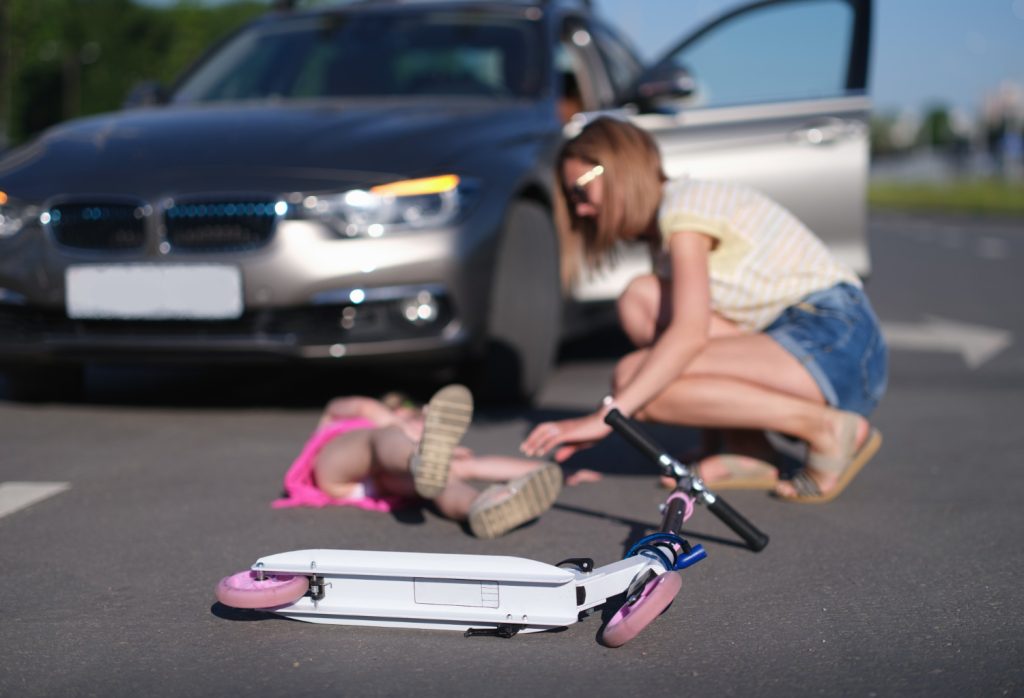 child injured in a car accident