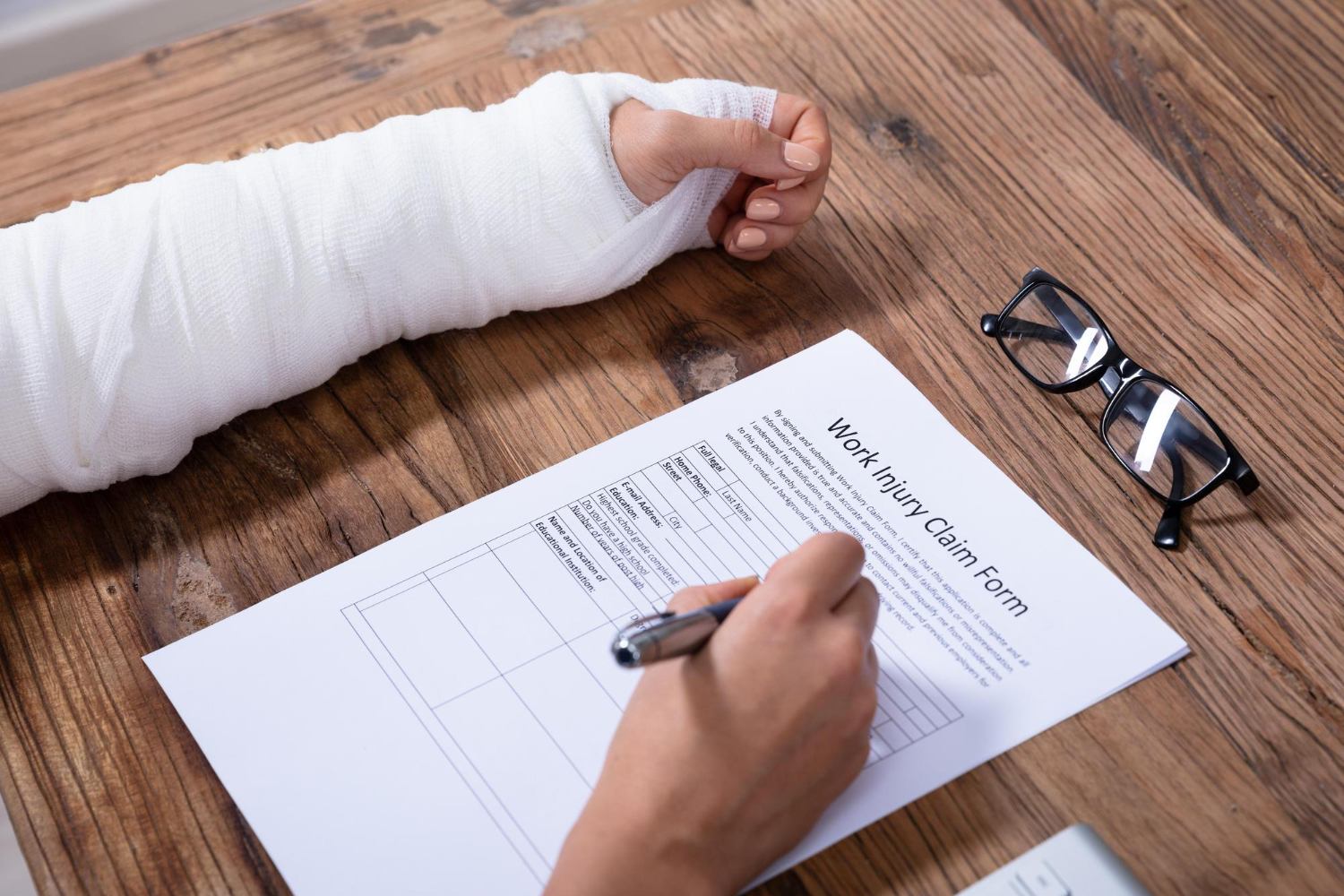 work injury claim