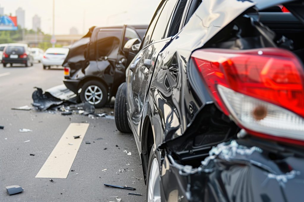 lane change car crash