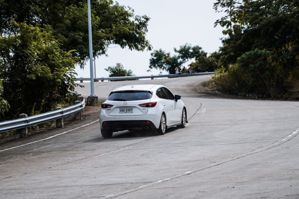 car turning left