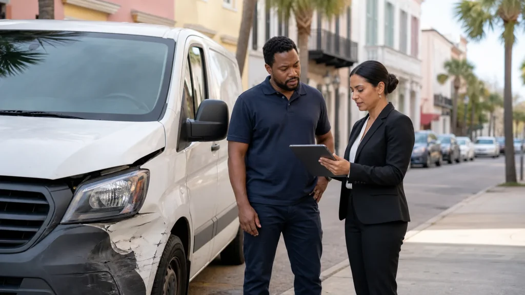 Charleston Delivery Van Crashes and Who May Be Liable