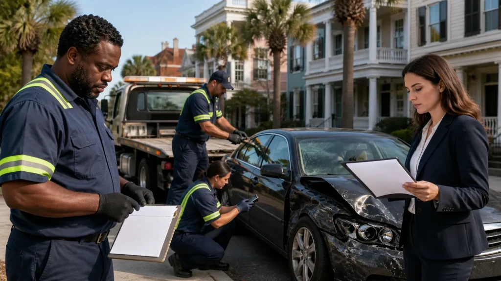 How Charleston Towing Records Help Prove Car Crash Severity