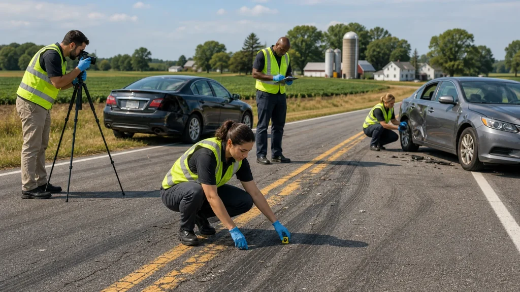 How Lane Departure Evidence Can Prove Fault in Lancaster Head-On Crashes