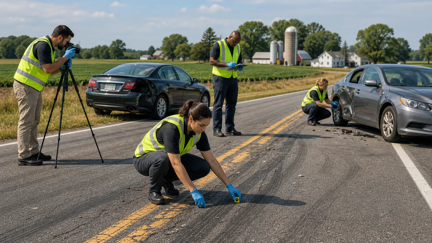 How Lane Departure Evidence Can Prove Fault in Lancaster Head-On Crashes