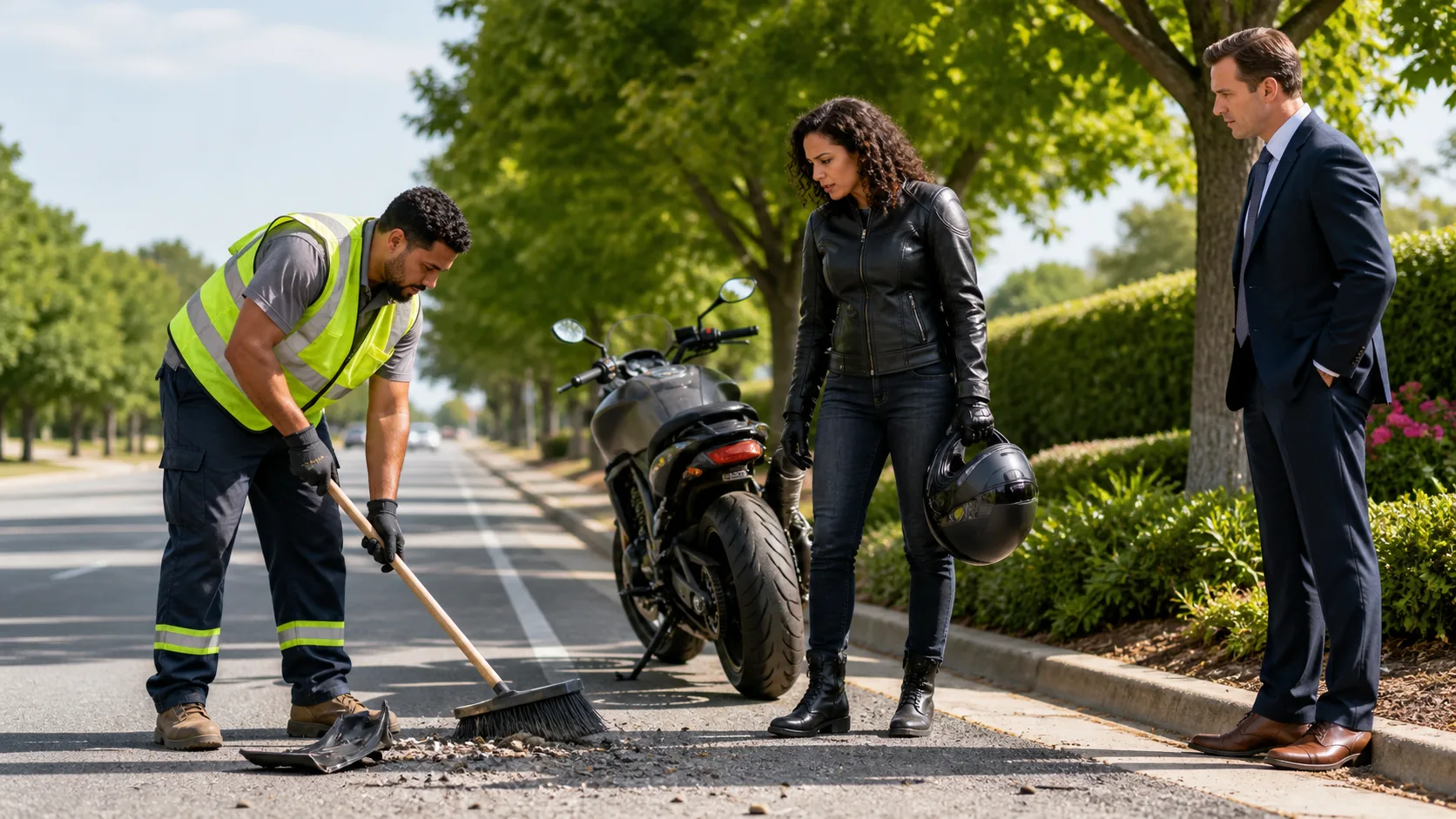 What Happens When Road Debris Causes a Rock Hill Motorcycle Crash