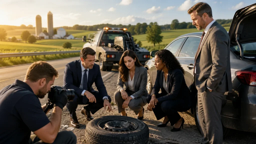 When a Tire Blowout Turns a Lancaster Crash Into a Legal Battle