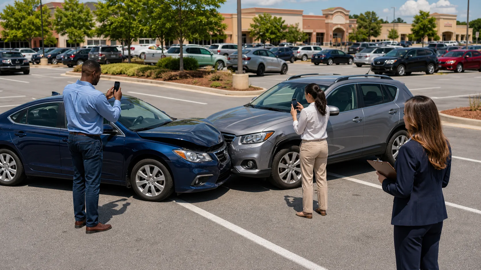 Who Is at Fault in a Rock Hill Parking Lot Collision